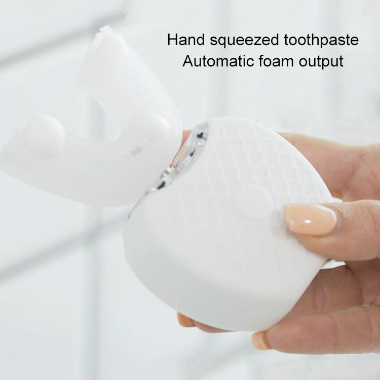 Strumento elettrico per pulizia denti in silicone bianco