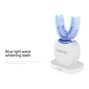 Strumento per denti di bellezza automatico elettrico in silicone bianco 3 modalità di pulizia