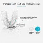 Strumento elettrico per pulizia denti in silicone bianco