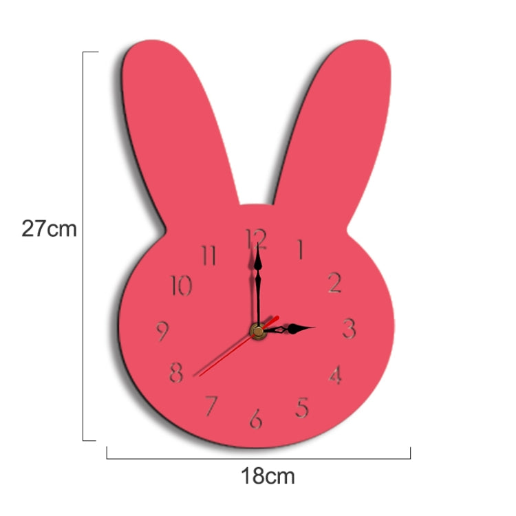 Orologio da parete decorativo per soggiorno creativo con motivo coniglio