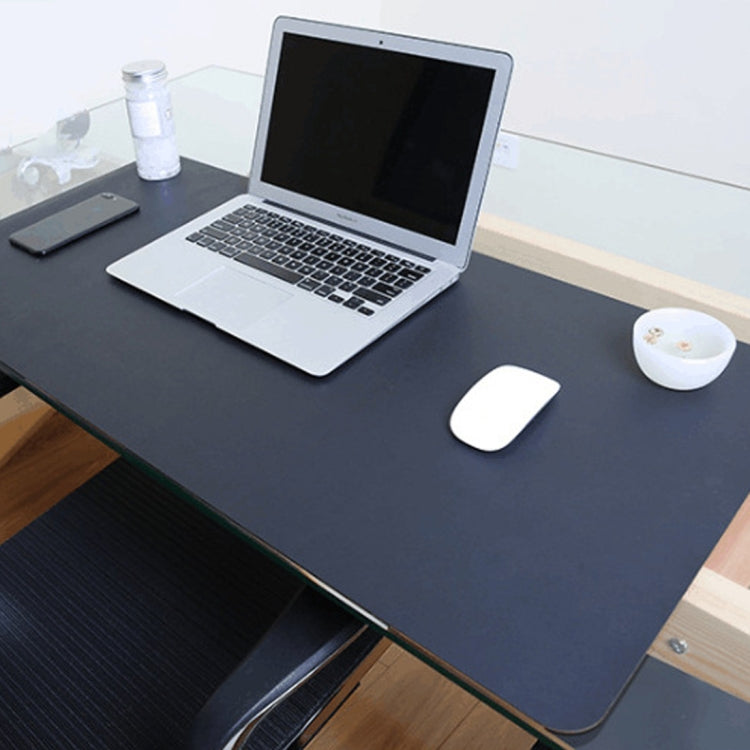 Tappetino per mouse multifunzione in pelle PU a doppia faccia, tappetino per tastiera, tappetino da tavolo, tappetino da scrivania per computer, dimensioni: 90 x 45 cm, Size: 90 x 45cm(Black Red), Size: 90 x 45cm, Size: 90 x 45cm(Green + Silver)       ...