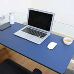 Tappetino per mouse multifunzione in pelle PU a doppia faccia, tappetino per tastiera, tappetino da tavolo, tappetino da scrivania per computer, dimensioni: 90 x 45 cm, Size: 90 x 45cm(Black Red), Size: 90 x 45cm, Size: 90 x 45cm(Green + Silver)       ...