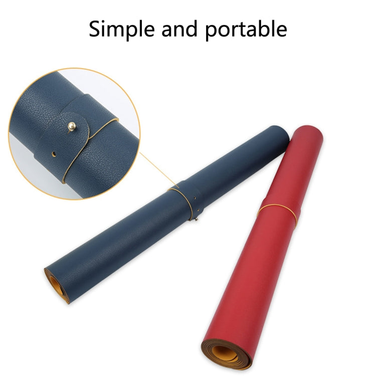 Tappetino per mouse multifunzione in pelle PU a doppia faccia per tastiera, tappetino da tavolo, tappetino da scrivania per computer, dimensioni: 120 x 60 cm, Size: 120 x 60cm(Red + Yellow), Size: 120 x 60cm(Silver Grey), Size: 120 x 60cm(Black Red)