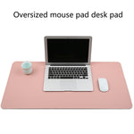 Tappetino per mouse multifunzione in pelle PU, tappetino per tastiera, tappetino da tavolo, tappetino da scrivania per computer, dimensioni: 60 x 30 cm, Size: 60 x 30cm(Black), Size: 60 x 30cm(Pink), Size: 60 x 30cm(Green), Size: 60 x 30cm(Sapphire Blu...