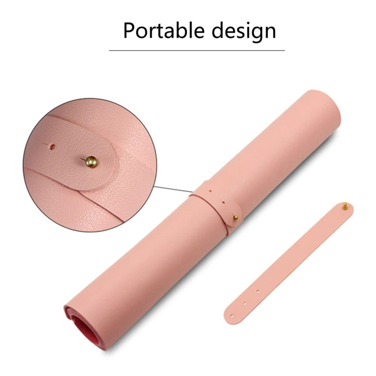 Tappetino per mouse multifunzione in pelle PU, tappetino per tastiera, tappetino da tavolo, tappetino da scrivania per computer, dimensioni: 60 x 30 cm, Size: 60 x 30cm(Black), Size: 60 x 30cm(Pink), Size: 60 x 30cm(Green), Size: 60 x 30cm(Sapphire Blu...
