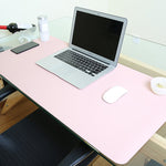 Tappetino per mouse multifunzione in pelle PU, tappetino per tastiera, tappetino da tavolo, tappetino da scrivania per computer, dimensioni: 60 x 30 cm, Size: 60 x 30cm(Black), Size: 60 x 30cm(Pink), Size: 60 x 30cm(Green), Size: 60 x 30cm(Sapphire Blu...