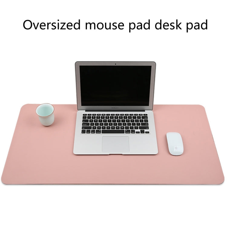 Tappetino per mouse multifunzione in pelle PU, tappetino per tastiera, tappetino da tavolo, tappetino da scrivania per computer, dimensioni: 80 x 40 cm, Size: 80 x 40cm(Black), Size: 80 x 40cm(Pink), Size: 80 x 40cm(Green), Size: 80 x 40cm(Sapphire Blu...