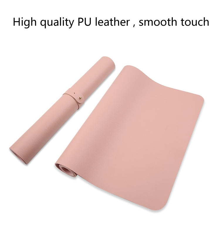 Tappetino per mouse multifunzione in pelle PU, tappetino per tastiera, tappetino da tavolo, tappetino da scrivania per computer, dimensioni: 80 x 40 cm, Size: 80 x 40cm(Black), Size: 80 x 40cm(Pink), Size: 80 x 40cm(Green), Size: 80 x 40cm(Sapphire Blu...