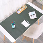 Tappetino per mouse multifunzione in pelle PU, tappetino per tastiera, tappetino da tavolo, tappetino da scrivania per computer, dimensioni: 80 x 40 cm, Size: 80 x 40cm(Black), Size: 80 x 40cm(Pink), Size: 80 x 40cm(Green), Size: 80 x 40cm(Sapphire Blu...