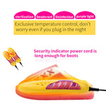 Asciugatrice scaldascarpe multifunzionale per uso domestico, deumidificazione, deodorazione, con illuminazione, presa americana, US Plug