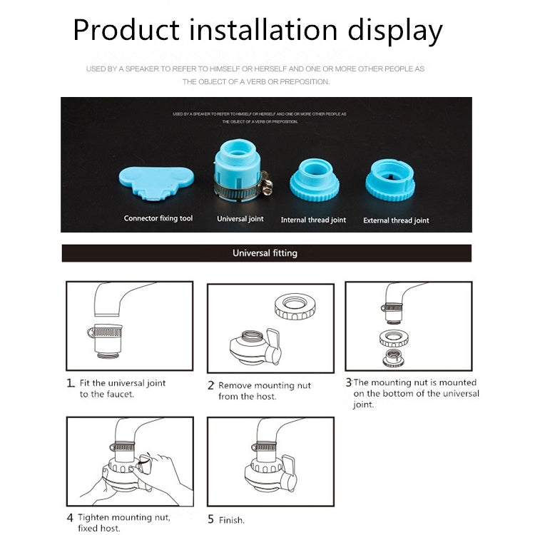 Depuratore d'acqua del rubinetto del filtro dell'acqua della cucina Kubichai, 8905 Water Purifier