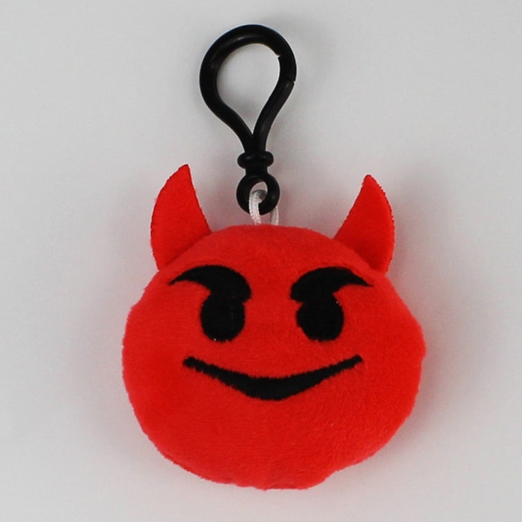 20 pendenti mobili per bambole di peluche creative, regalo, cartoni animati, decorazioni per espressioni facciali carine, portachiavi con gancio, Red Devil