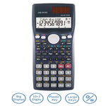 OSALO OS-991MS 10 + 2 cifre Display a doppia riga Funzione studente multifunzionale Calcolatrice scientifica Calcolatrice a doppia potenza a energia solare, OS-991MS