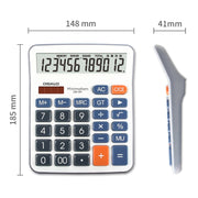 Calcolatrice da tavolo OSALO OS-5M a 12 cifre Calcolatrice a doppia alimentazione a energia solare, OS-5M