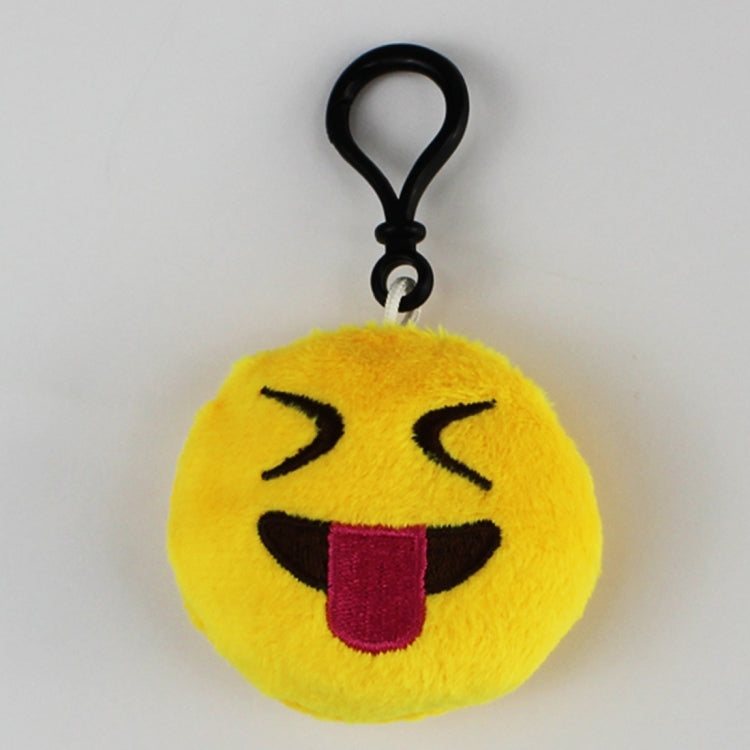 20 pendenti mobili per bambole di peluche creative, regalo, cartoni animati, decorazioni per espressioni facciali carine, portachiavi con gancio, Naught Stick Out Tongue Face