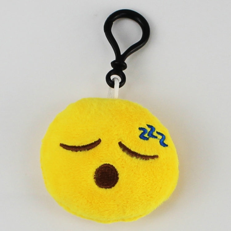 20 pendenti mobili per bambole di peluche creative, regalo, cartoni animati, decorazioni per espressioni facciali carine, portachiavi con gancio, Sleepy Face