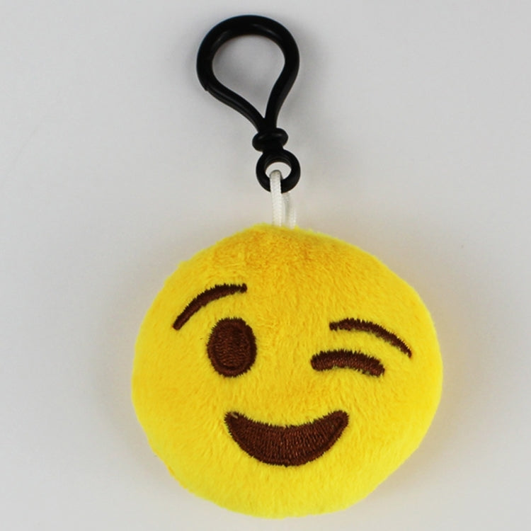 20 pendenti mobili per bambole di peluche creative, regalo, cartoni animati, decorazioni per espressioni facciali carine, portachiavi con gancio, Wink Smile Face