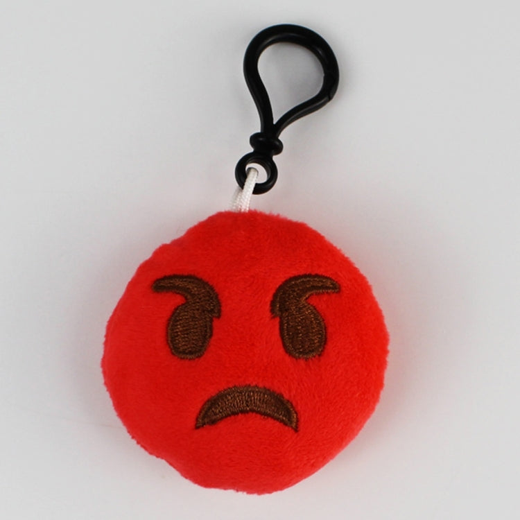 20 pendenti mobili per bambole di peluche creative, regalo, cartoni animati, decorazioni per espressioni facciali carine, portachiavi con gancio, Angry Face