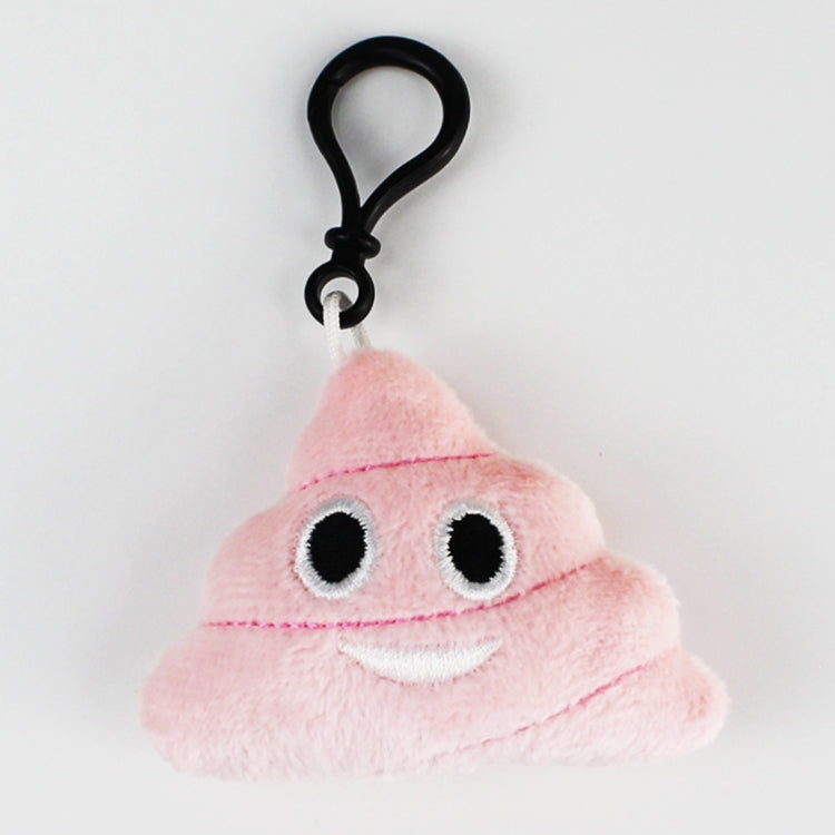 20 pendenti mobili per bambole di peluche creative, regalo, cartoni animati, decorazioni per espressioni facciali carine, portachiavi con gancio, Pink Poo Poo