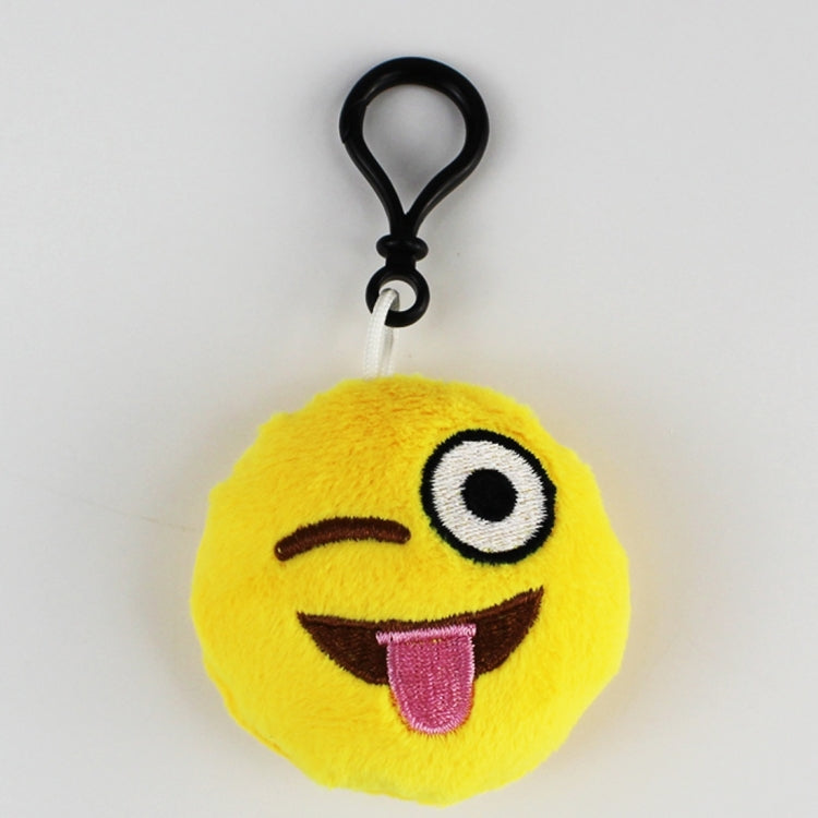 20 pendenti mobili per bambole di peluche creative, regalo, cartoni animati, decorazioni per espressioni facciali carine, portachiavi con gancio, Stick Out Tongue Face