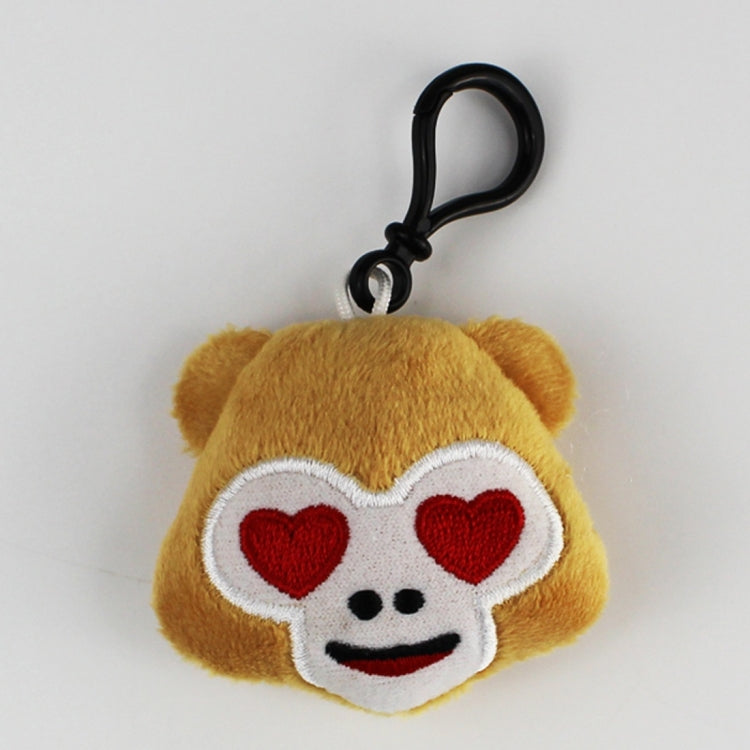 20 pendenti mobili per bambole di peluche creative, regalo, cartoni animati, decorazioni per espressioni facciali carine, portachiavi con gancio, Heart Monkey