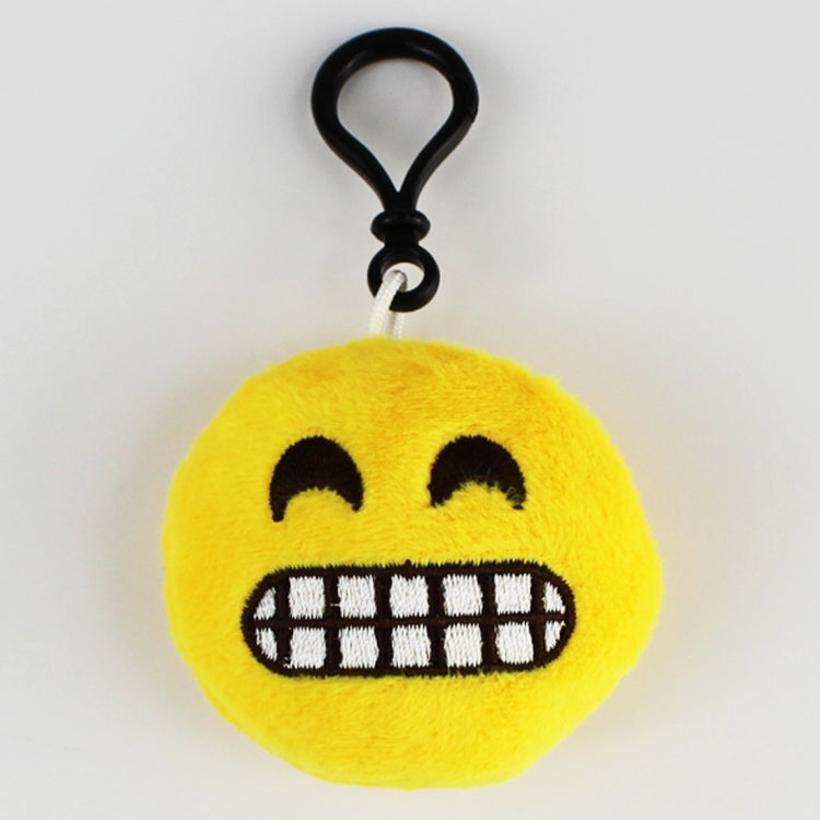 20 pendenti mobili per bambole di peluche creative, regalo, cartoni animati, decorazioni per espressioni facciali carine, portachiavi con gancio, Grinning Face