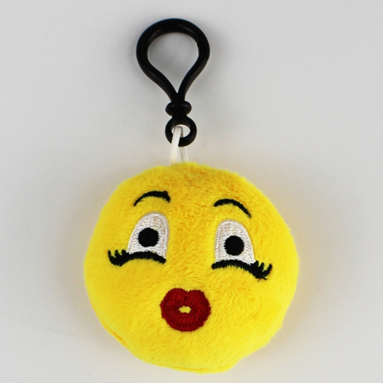 20 pendenti mobili per bambole di peluche creative, regalo, cartoni animati, decorazioni per espressioni facciali carine, portachiavi con gancio, Charm Kiss Face