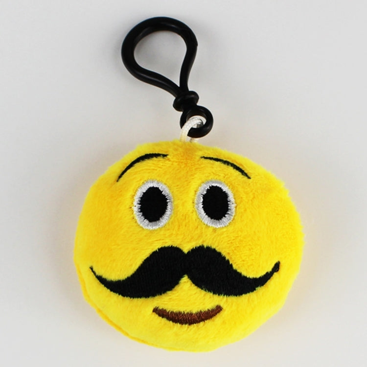 20 pendenti mobili per bambole di peluche creative, regalo, cartoni animati, decorazioni per espressioni facciali carine, portachiavi con gancio, Beard Face