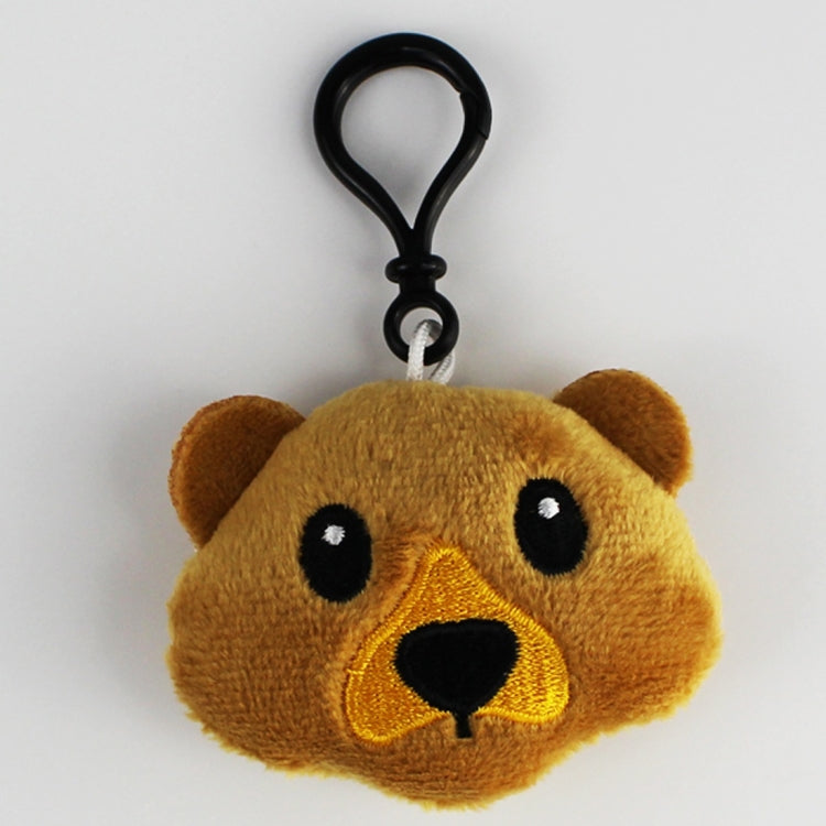 20 pendenti mobili per bambole di peluche creative, regalo, cartoni animati, decorazioni per espressioni facciali carine, portachiavi con gancio, Brown Bear