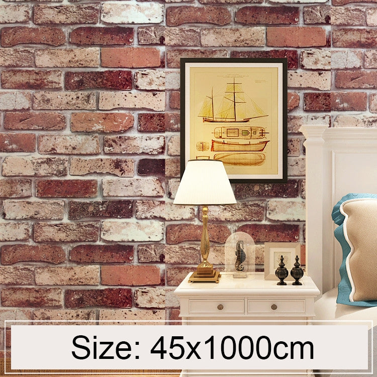 Cloud Brick Creative 3D Stone Brick Decorazione Carta da parati Adesivi Camera da letto Soggiorno Parete Carta da parati impermeabile Rotolo, Dimensioni: 45 x 1000 cm, Cloud brick
