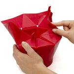 Macchina per popcorn a microonde pieghevole creativa in silicone da 2 pezzi, Foldable Silicone