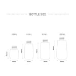 5 bottiglie di plastica da viaggio a prova di perdite, accessori da viaggio portatili, contenitori per piccole bottiglie, 30 ml, 30ml