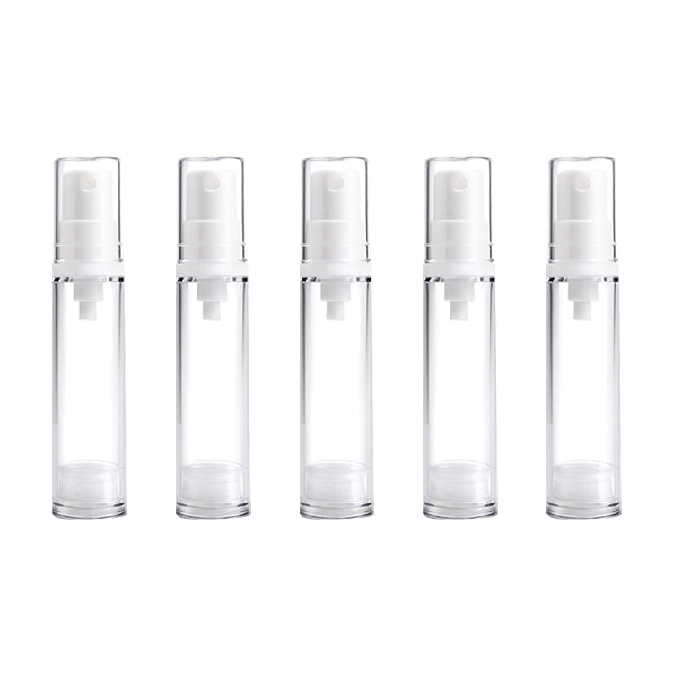 Flacone spray per profumo portatile Airless da 5 pezzi, flacone per pompa a vuoto fine, 10 ml, 10ml