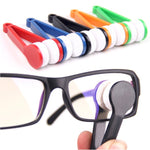 10 pezzi di occhiali portatili multifunzione, pulisci gli occhiali, pulisci il panno in microfibra, consegna colore casuale, Glasses Clean Wipe