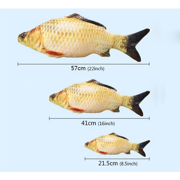 Simulazione Pesce Giocattolo Divertente Gatto Giocattolo Pesce Roba Tiragraffi Giocattolo da tavolo, Dimensioni ridotte: 21,5 x 8,0 x 5,0 cm, Size: 21.5x8.0x5.0cm