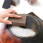 Strumento per la rimozione di spugne per macchie focali di ruggine per strofinare la cucina, smeriglio pulito, 10x7x2.5cm