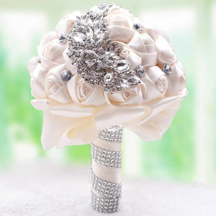 Matrimonio con fiori Accessori per bouquet da sposa Forniture per decorazioni per matrimoni con strass per damigelle d'onore, D445