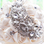 Matrimonio con fiori Accessori per bouquet da sposa Forniture per decorazioni per matrimoni con strass per damigelle d'onore, D445