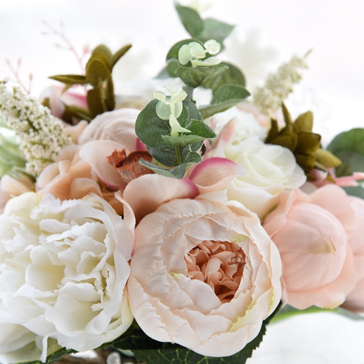 Matrimonio con fiori Accessori per bouquet da sposa Forniture per decorazioni di nozze per feste di damigella d'onore, diametro: 24 cm, D520