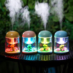 Imycoo WT602 Umidificatore portatile mini micro paesaggistico da 2 W, carica USB, per aromaterapia, con luce colorata a LED, capacità del serbatoio dell'acqua: 180 ml, DC 5 V.