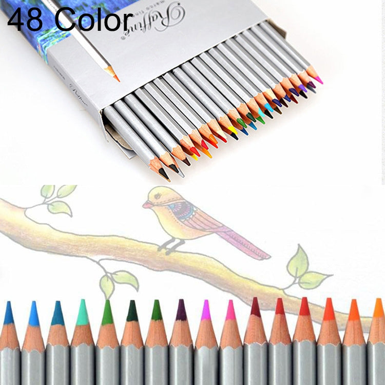 Libri da colorare professionali per schizzi d'arte che disegnano colori vivaci Set di matite colorate in legno a 48 colori, 48-color