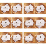 20 pezzi creativi semplici mini ornamenti biglietto di auguri biglietto di compleanno cartolina di benedizione pieghevole fai da te, consegna in stile casuale, DIY Folding Blessing Card