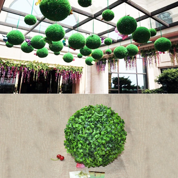 Artificiale Aglaia Odorata Pianta Palla Topiaria Evento di matrimonio Decorazione esterna per la casa Ornamento da appendere, Diametro: 14,7 pollici, 14.7 inch