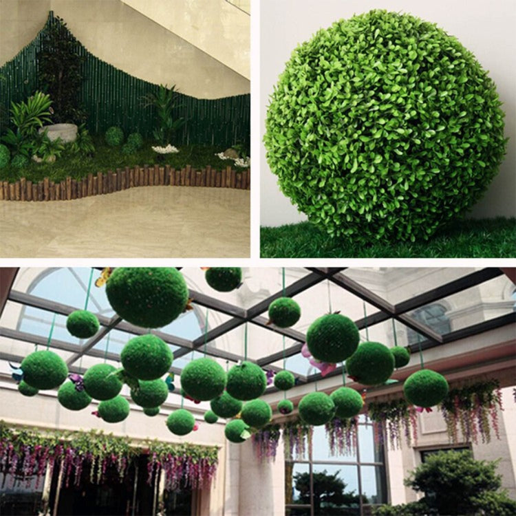 Artificiale Aglaia Odorata Pianta Palla Topiaria Evento di matrimonio Decorazione esterna per la casa Ornamento da appendere, Diametro: 14,7 pollici, 14.7 inch