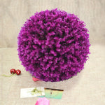 Palla topiaria artificiale viola eucalipto 32 cm