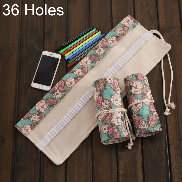 Astuccio portapenne arrotolabile in tela 36 slot