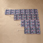 Astuccio per penne con stampa etnica da 72 slot, astuccio per matite in tela, astuccio arrotolabile per cancelleria, 72 Slots