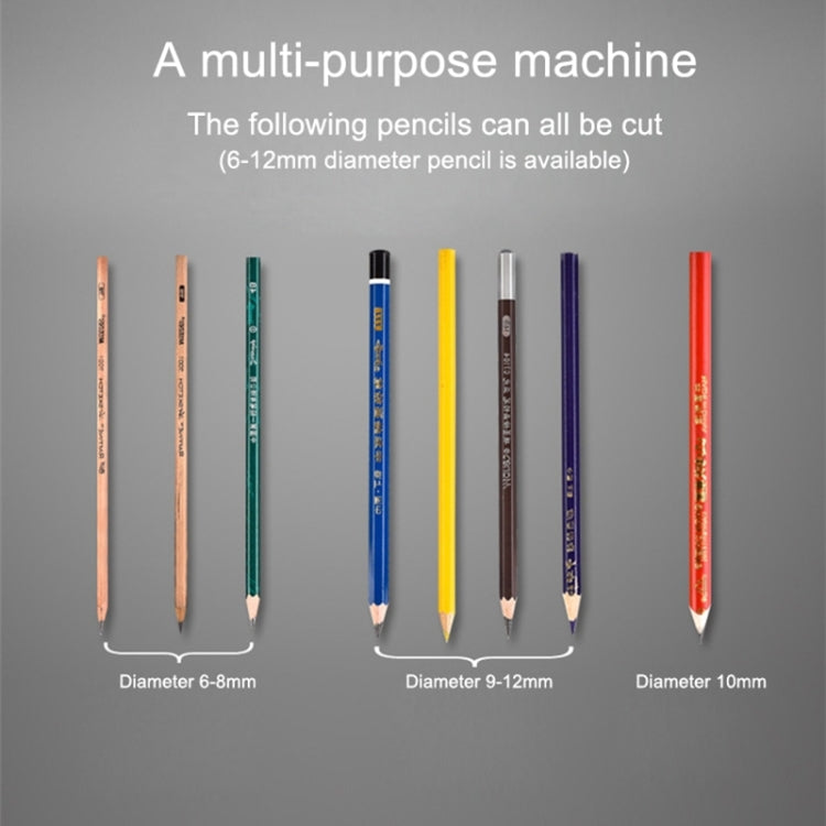 Temperamatite elettrico colorato a batteria a doppio slot per cancelleria per ufficio e scuola, consegna casuale dei colori, Dual Slots Electric Sharpener