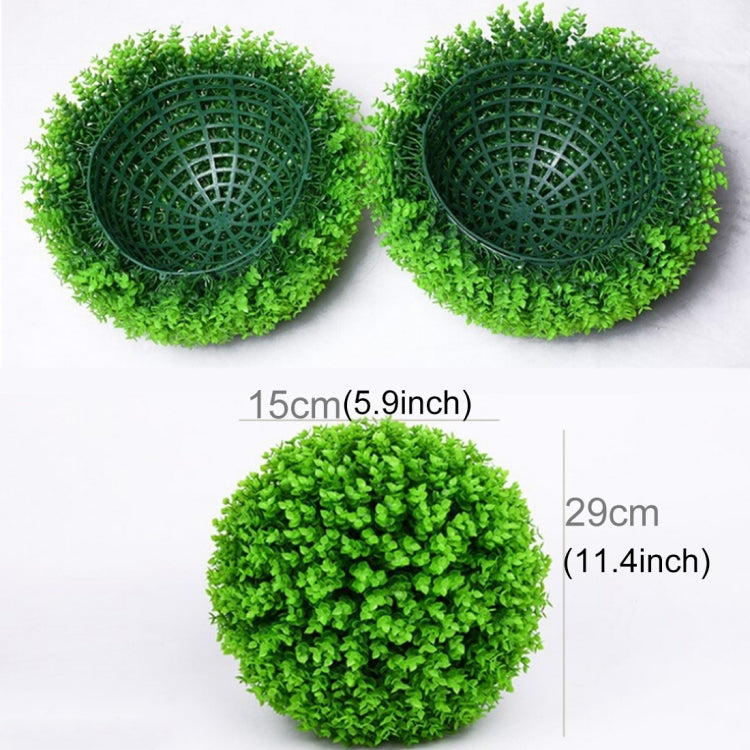 Palla topiaria artificiale verde eucalipto diametro 30 cm