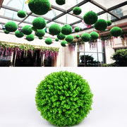 Artificiale verde eucalipto pianta palla topiaria matrimonio evento casa decorazione esterna ornamento da appendere, diametro: 13,4 pollici, 13.4 inch